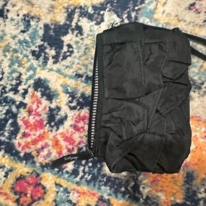 New thirty-one black clutch with ruffles